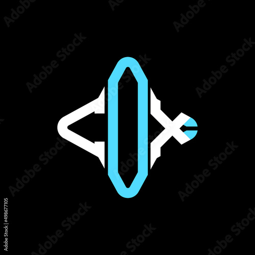 COX letter logo creative design with vector graphic