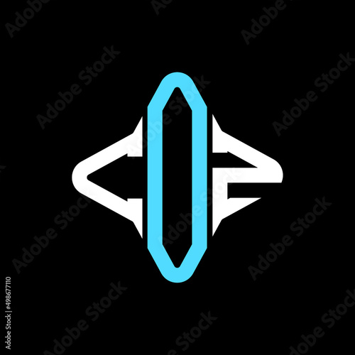 COZ letter logo creative design with vector graphic