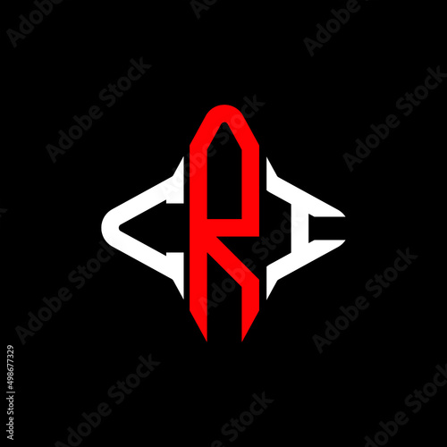 CRI letter logo creative design with vector graphic
