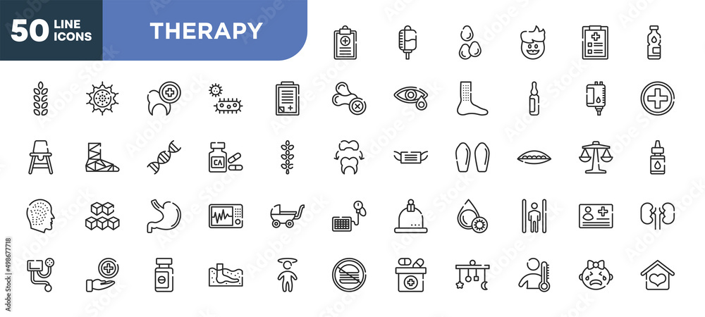 set of 50 outline therapy icons. editable thin line icons such as health report, admision form, calcium, stoh, medical service, sleeping pills, fever stock vector. set of 50 outline therapy icons. editable thin line icons such as health report, admision form, calcium, stoh, medical service, sleeping pills, fever stock vector.