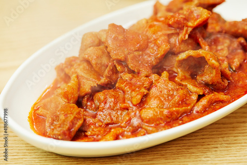 Korean spicy stir fried pork