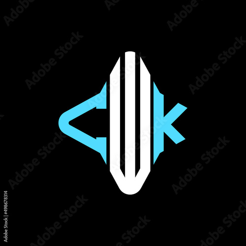 CWK letter logo creative design with vector graphic