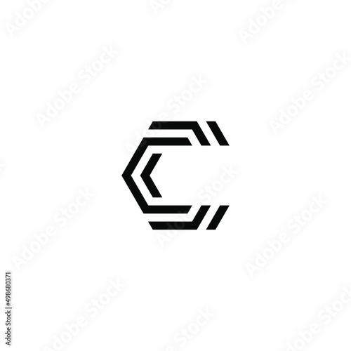 initial logo C design vector