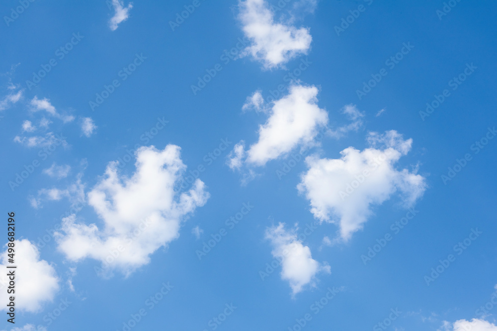 Obraz premium blue sky with white cloud background
