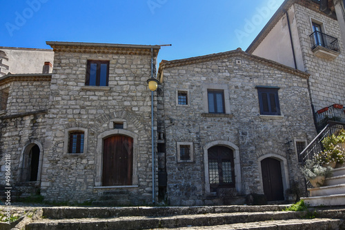 Fototapeta Naklejka Na Ścianę i Meble -  The old houses of  Gesualdo, a small village in the province of Avellino, Italy.