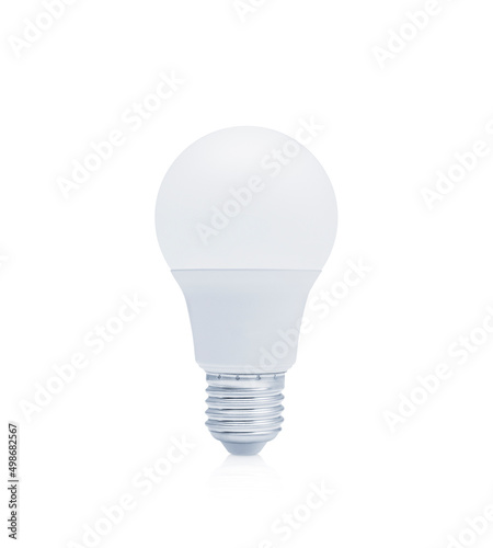 LED light bulb isolated on white background, Energy efficient light bulb