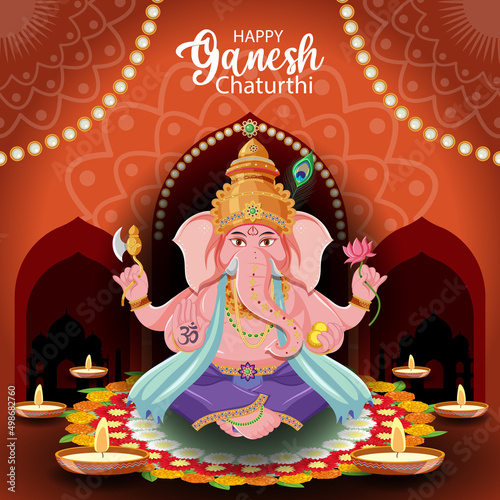 Happy Ganesh Chaturthi Poster photo