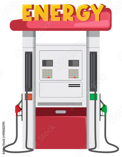 Gas station concept with pump