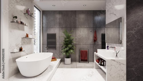 Home remodel, interior design bathroom