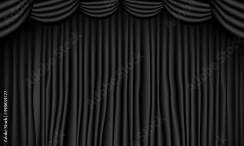 curtains with spotlight