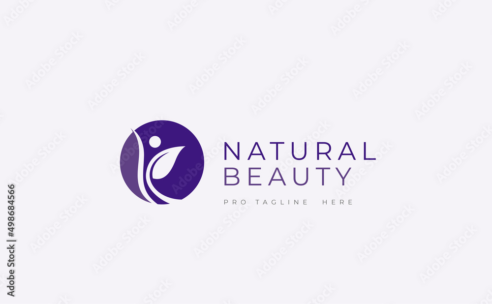 An excellent logo template which is perfect for natural, wellness, beauty, cosmetic,spa, yoga, health, medical health care company
