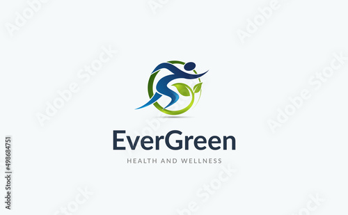It is a natural health and wellness logo. The logo is suitable for those companies working in the field of medical health  nutrition  fitness  organic life and others.