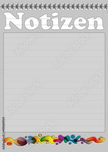 A3 Notizen Girlande 1