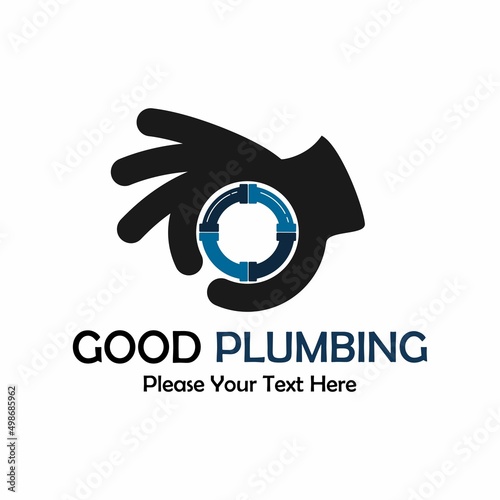 Good plumbing logo design template illustration