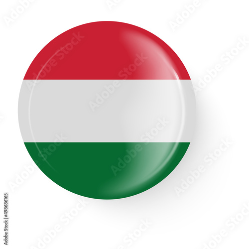 Round flag of Hungary. Pin button. Pin brooch icon, sticker. Free Download Round flag of Hungary. Pin button. Pin brooch icon, sticker. - GFXLoad