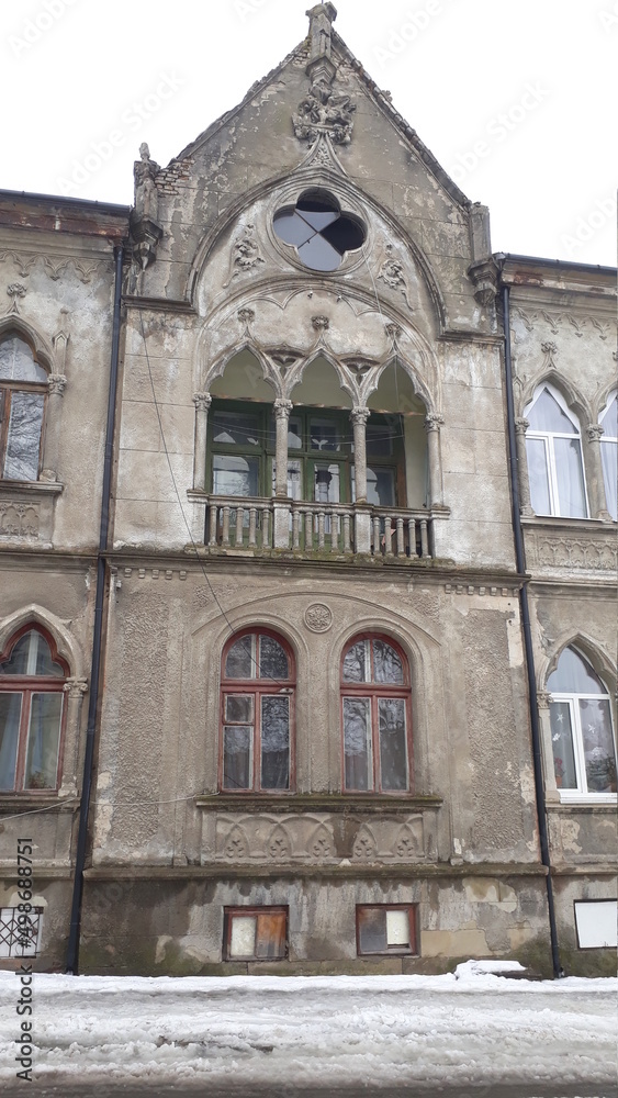 old house with windows