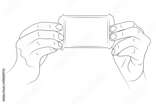 Hold chocolate in a package sketch illustration.