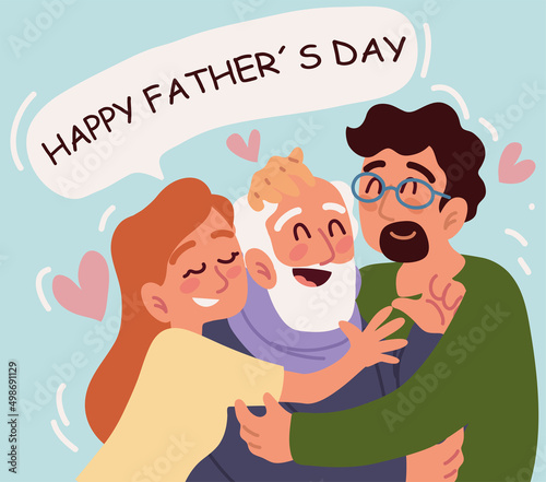 happy fathers day festive