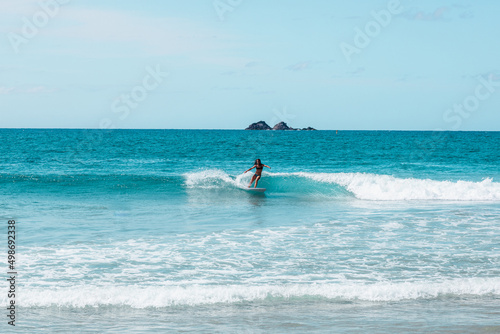Surfing the waves in the sea, great landscapes and amazing views from Australia. 