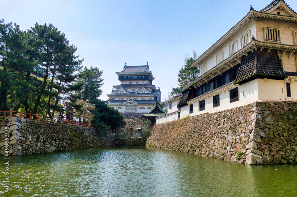 日本、小倉城の天守閣