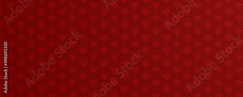 Abstract background with oriental red pattern