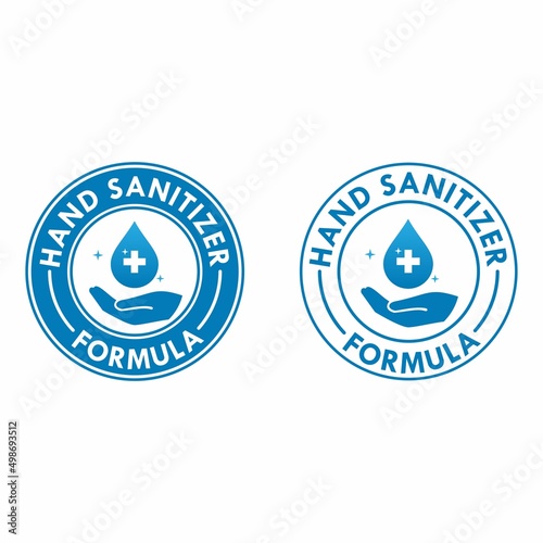 hand sanitizer logo template illustration