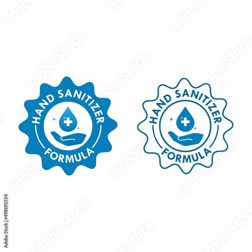 hand sanitizer logo template illustration