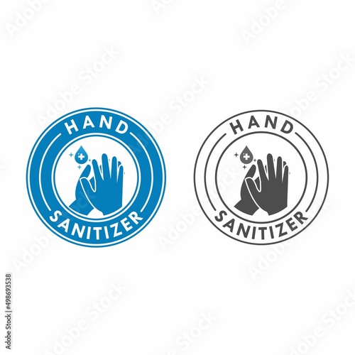 hand sanitizer logo template illustration