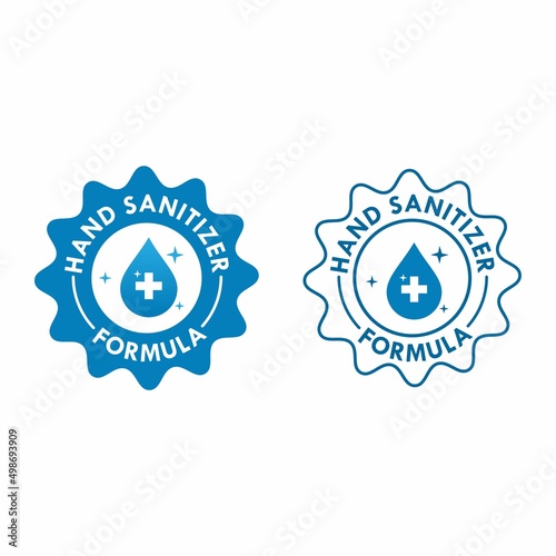 hand sanitizer logo template illustration