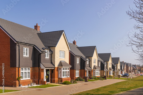 Obraz na płótnie Detached new build homes. UK