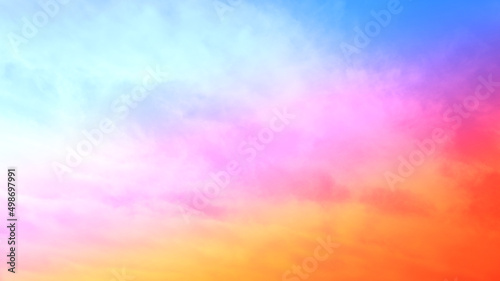 Photography beautiful colored dramatic vivid cumulus fluffy clouds on sky background