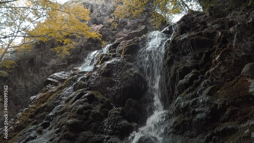 Chantara Waterfalls in Trodos mountains, Cyprus photo