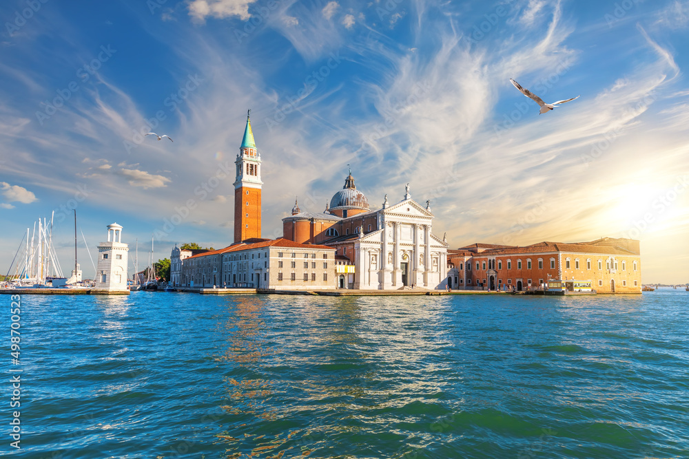 San Giorgio Maggiore island in the lagoon of Venice, Italy San Giorgio Maggiore island in the lagoon of Venice, Italy