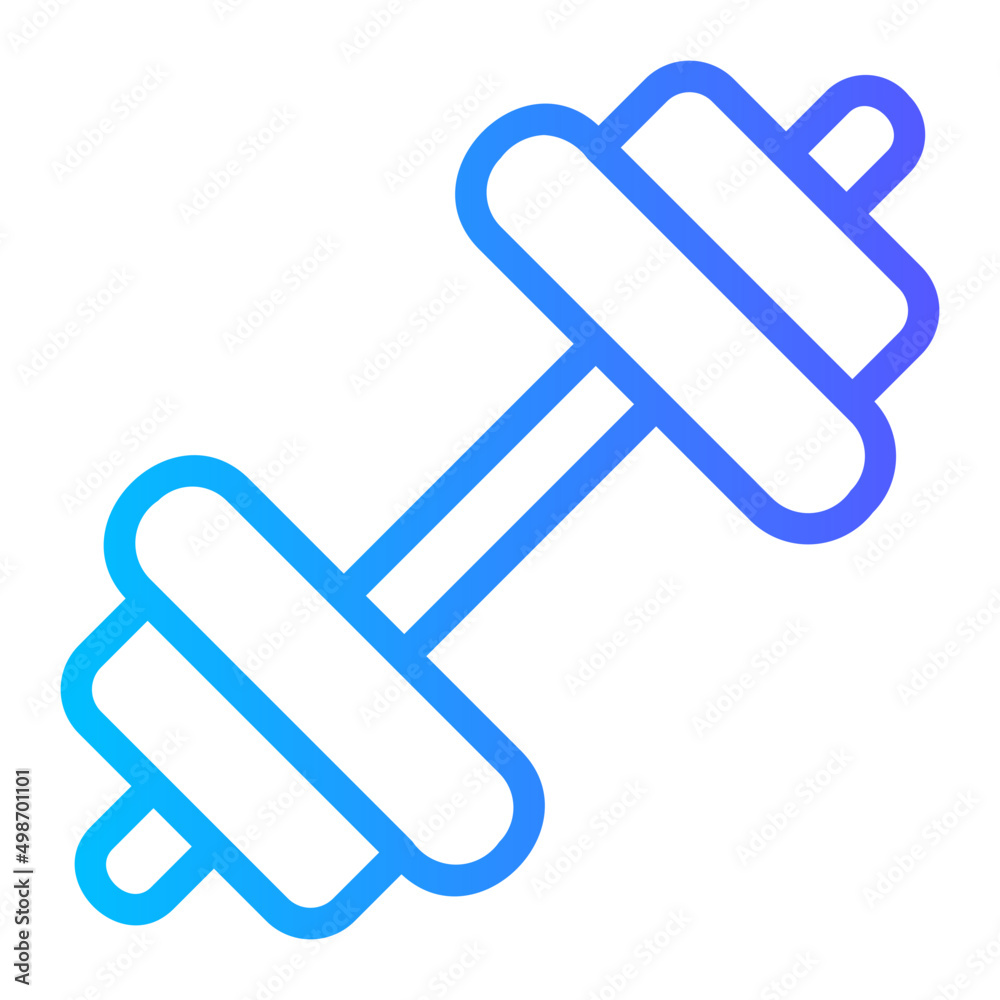 dumbbell gradient icon dumbbell gradient icon
