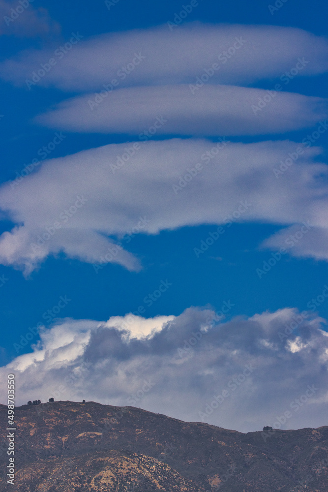 Spring day with passing clouds on the Santa Barbara Mesa