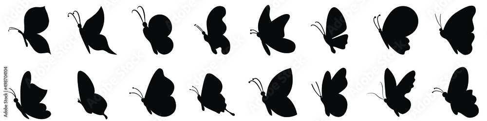 Fototapeta premium Butterfly icon vector. moth illustration sign. insect symbol or logo. 