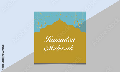 Ramadan Mubarak Design Template photo