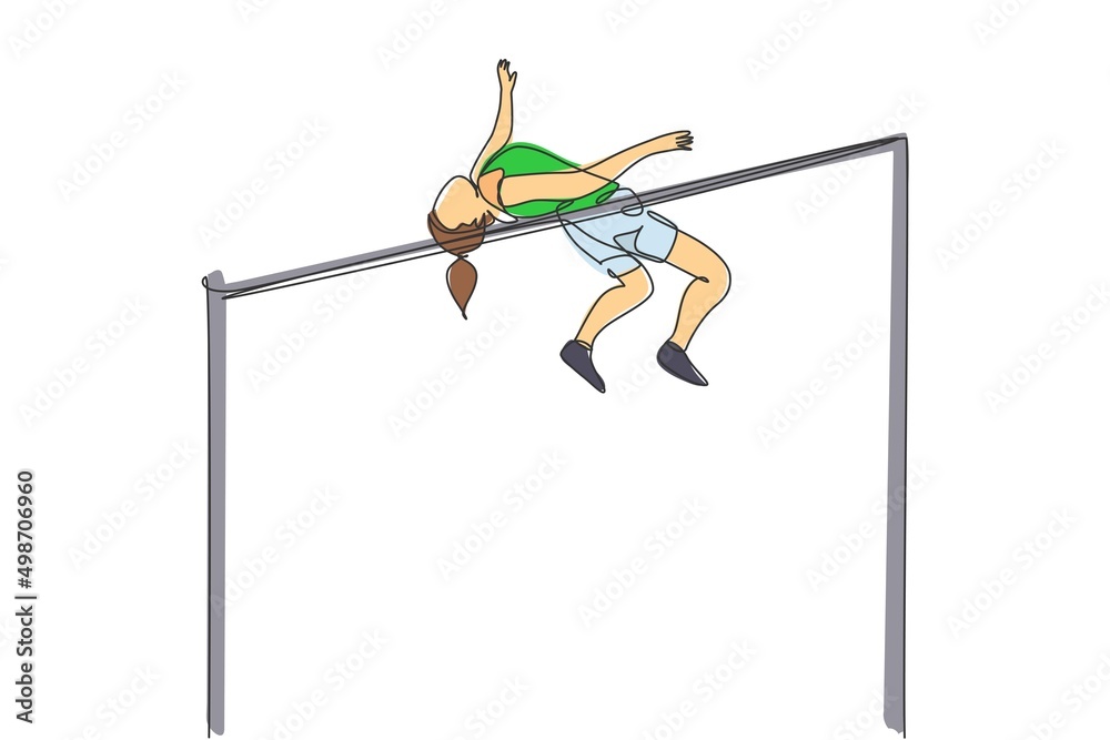 High Jump Bar Drawing