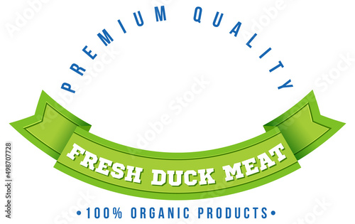 Logo design with words fresh duck meat