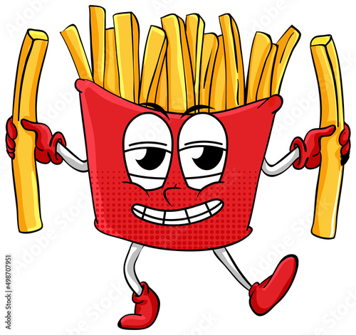 Frenchfries with happy face