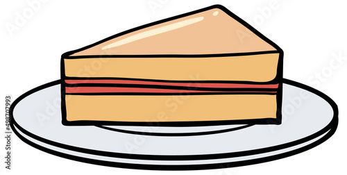 Sandwiches on the plate