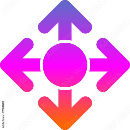 Four Way Arrow Icon