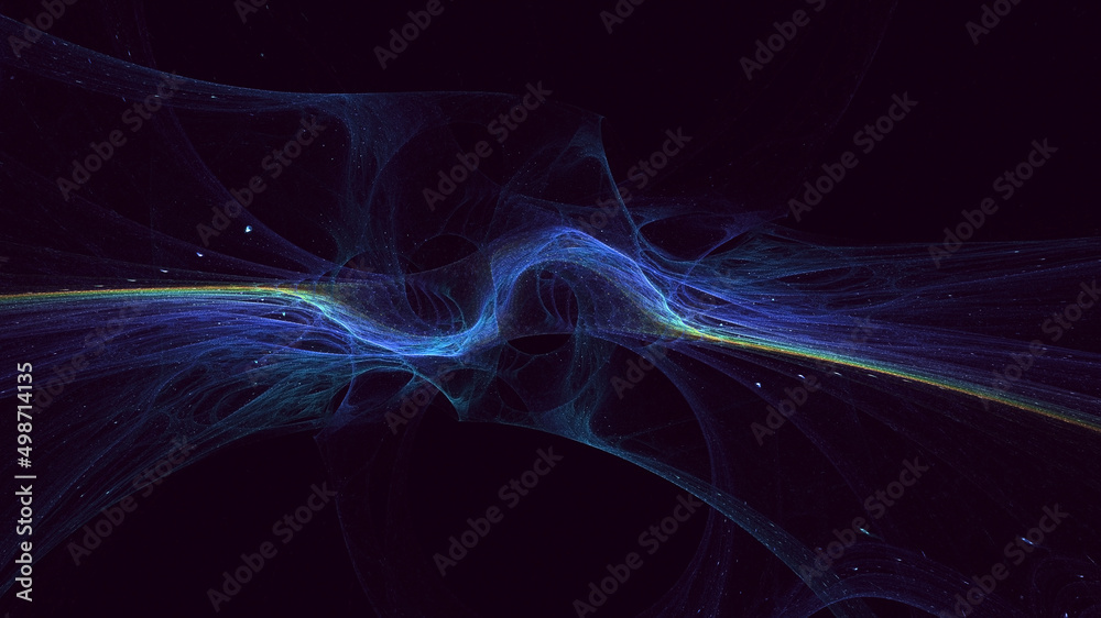 3D rendering abstract colorful fractal light background 3D rendering abstract colorful fractal light background