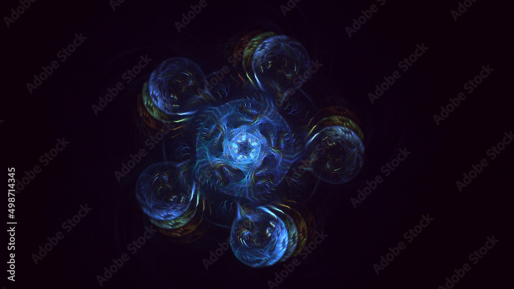 3D rendering abstract round light background 3D rendering abstract round light background