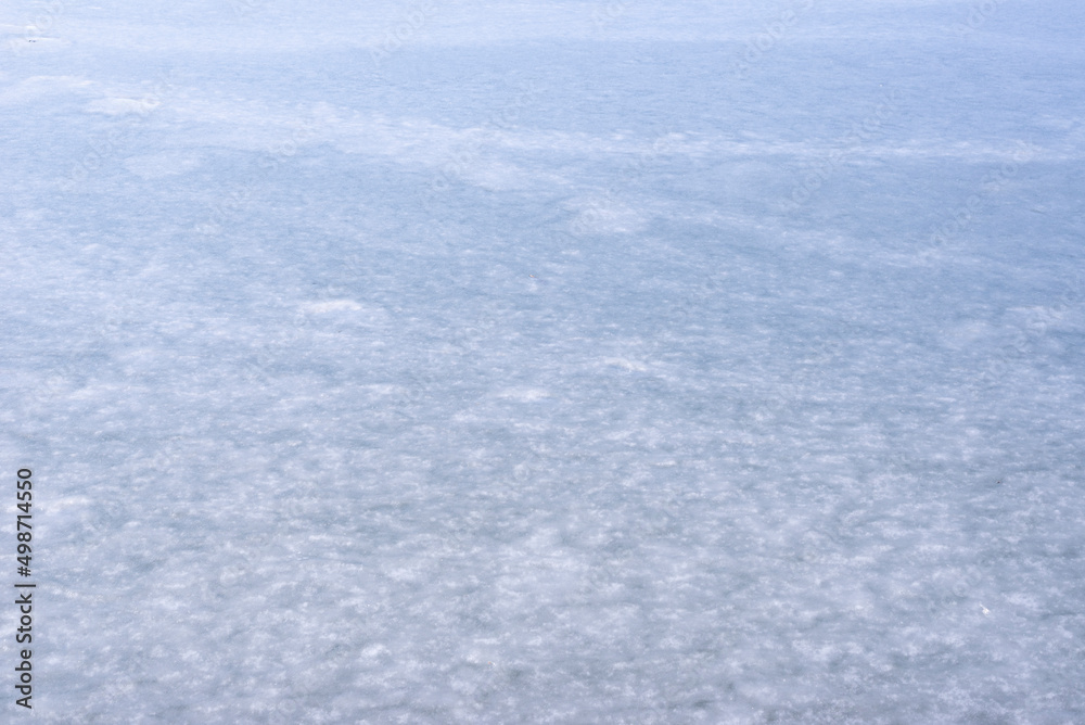 Obraz premium Natural texture of ice, frozen lake as background.
