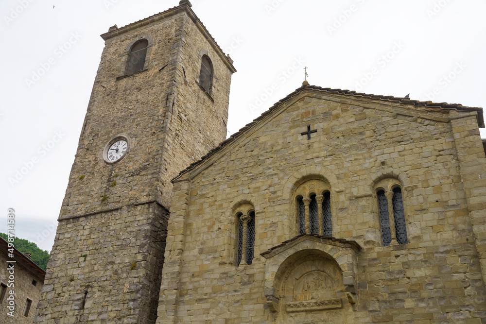 Santa Maria Assunta church at Popiglio, Tuscany, italy