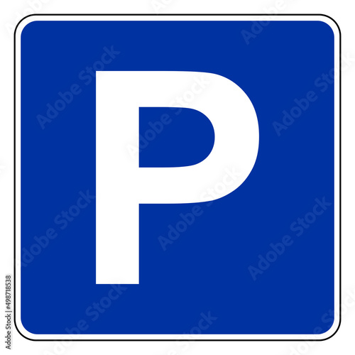 Parken und Schild