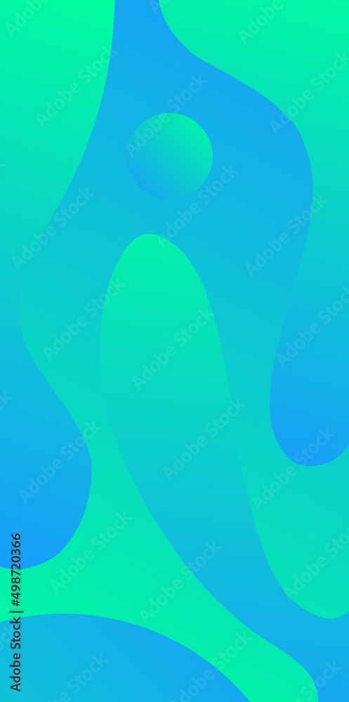 Light blue and green mix abstract gradient wallpaper with beautiful fluid shapes. Abstract wallpaper light blue. Beautiful wallpaper with water shapes. 
