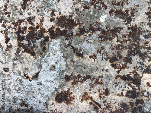Old rusty metal textured. Aged steel wall.