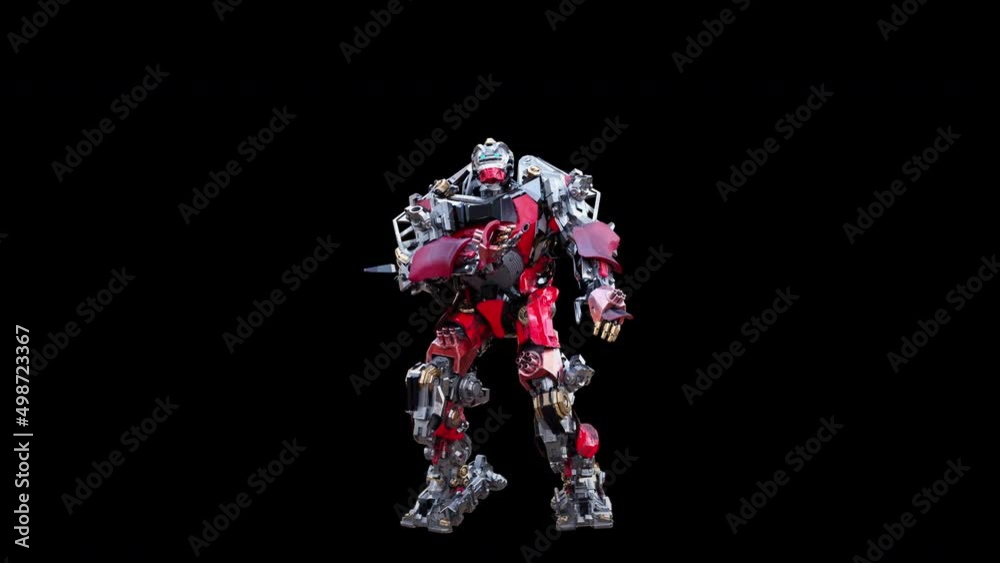 Character Robot Dancing, robot with Realistic, 3d rendering, Animation ...